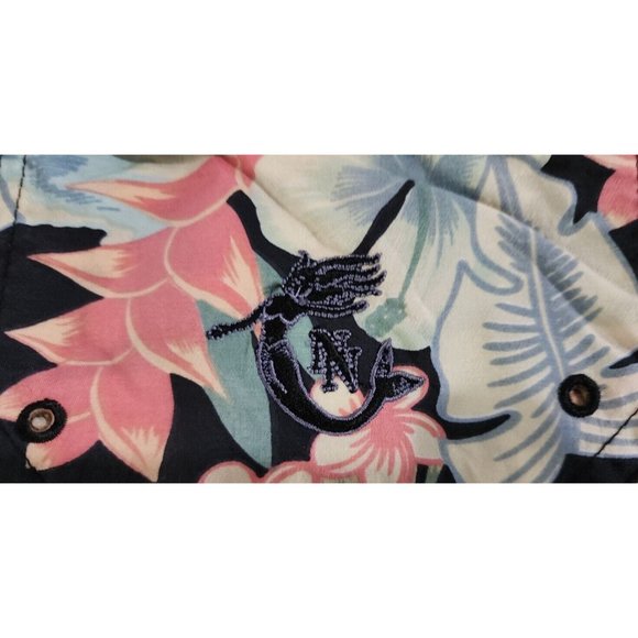 Nat Nast Cabana Collection Large Blue Floral Swim Trunks Hawaiian Shorts Size L - Picture 5 of 6